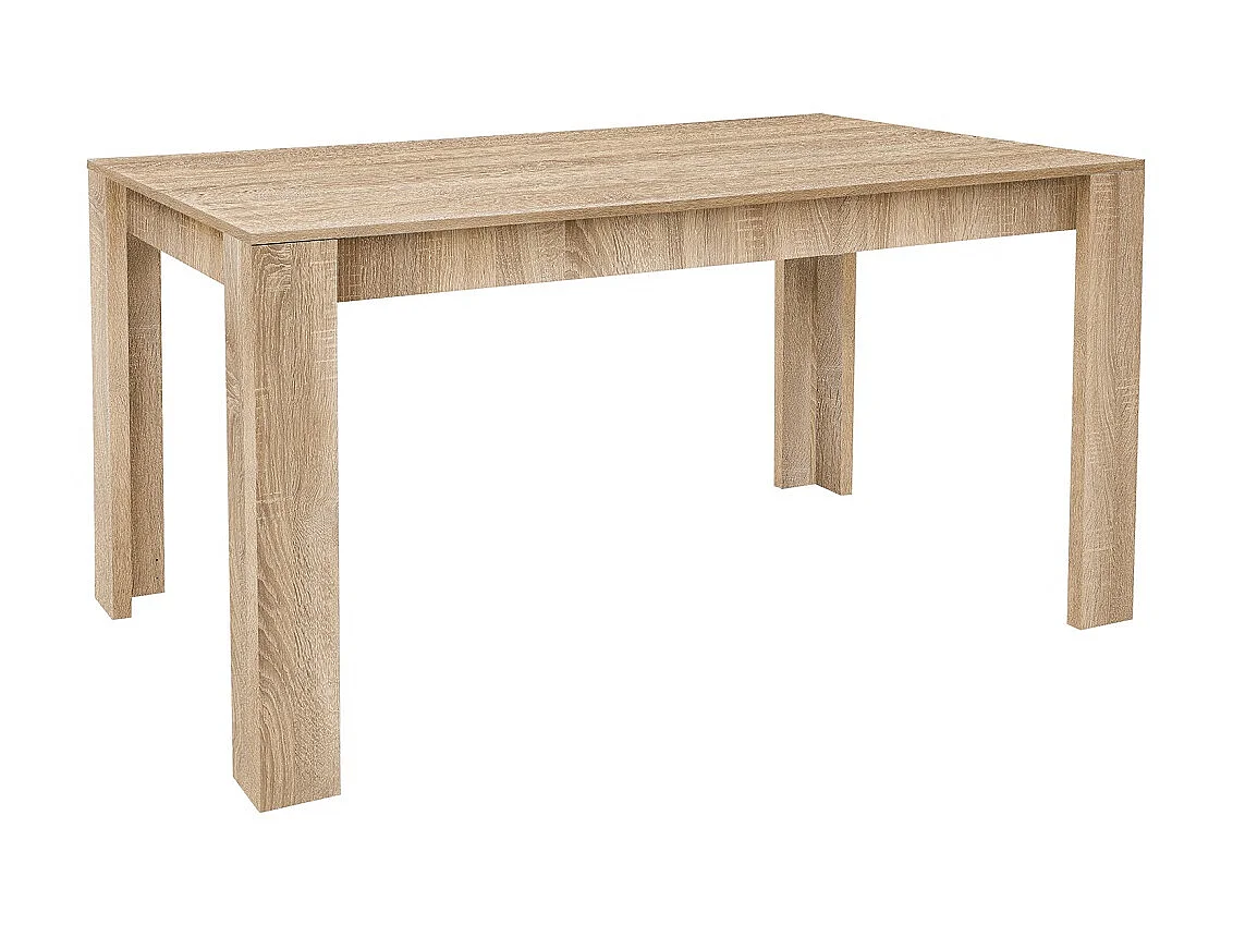 Table à manger, table de repas extensible coloris chêne cambrian - L. 141-191 x P. 81 cm