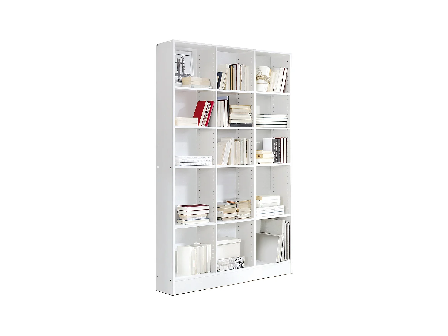 Etagère, bibliothèque avec 15 tablettes coloris chêne cambrian