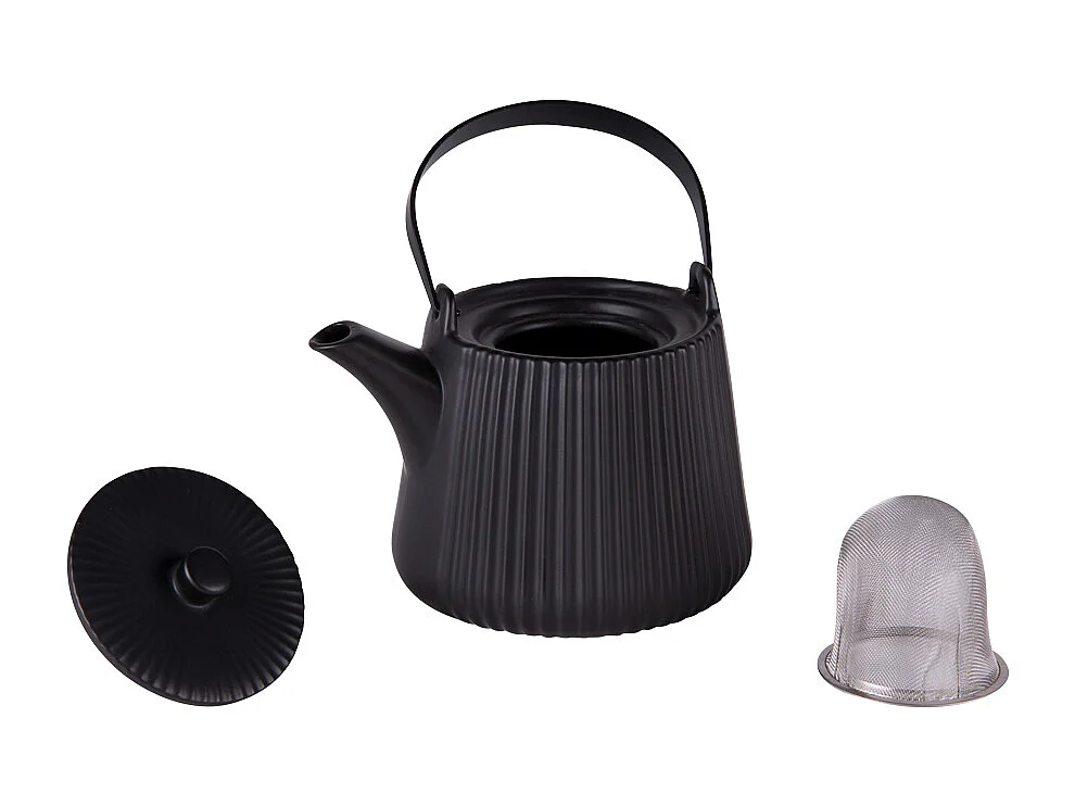 Théière Tiao 1L noir avec filtre