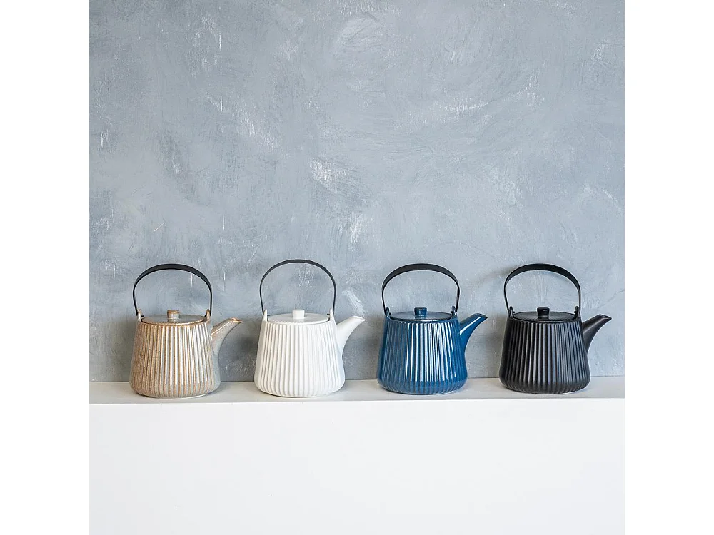 Théière Tiao 1L gris-beige avec filtre