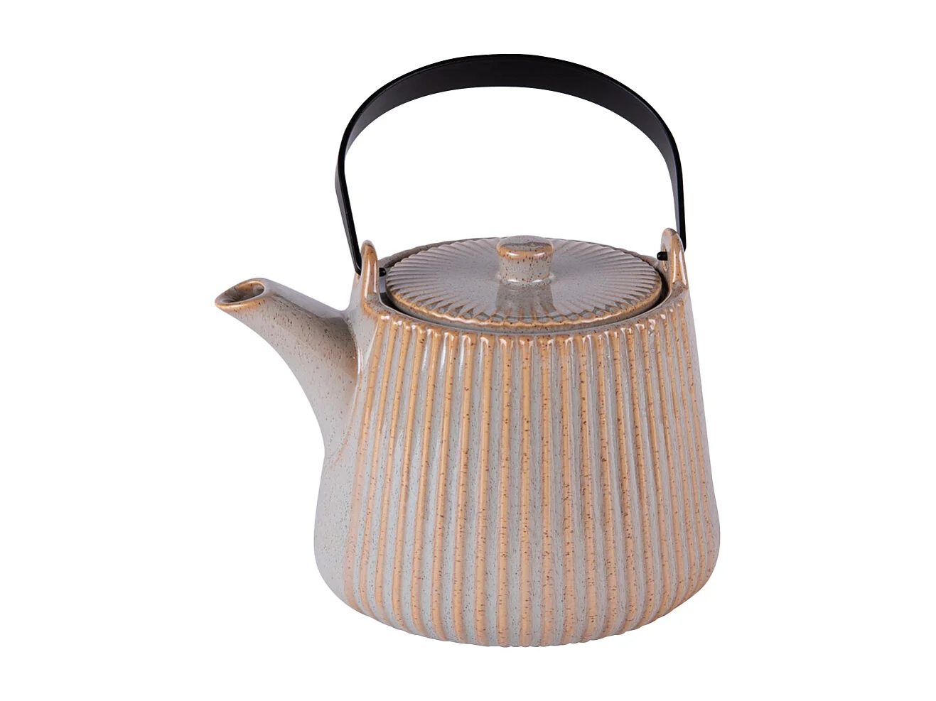 Théière Tiao 1L gris-beige avec filtre