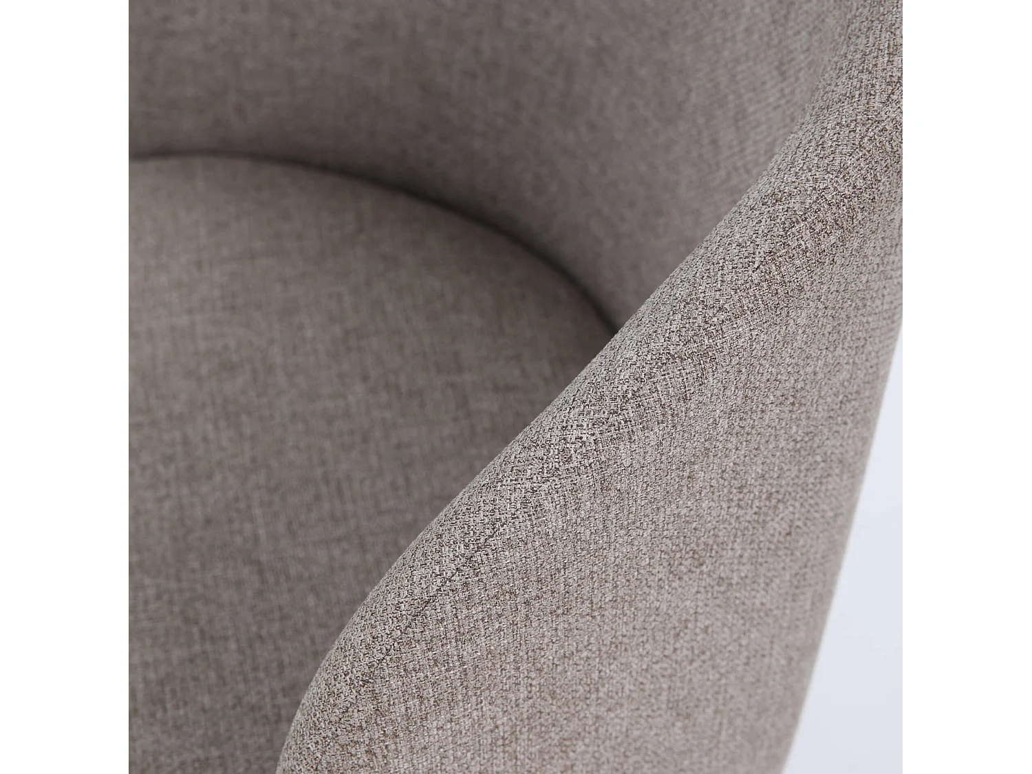 Sedie Cordia 81x54x56 Tessuto Polilino Metallo Grigio Tortora Nero Moderno SET 2 pezzi Parzialmente Montato