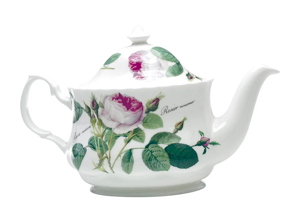 Théière ovale Rose redouté 60 cl
