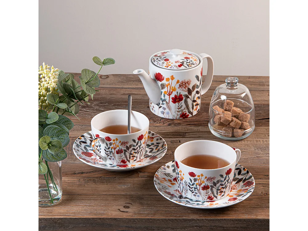 Coffret théière et filtre Flor 0.7 l