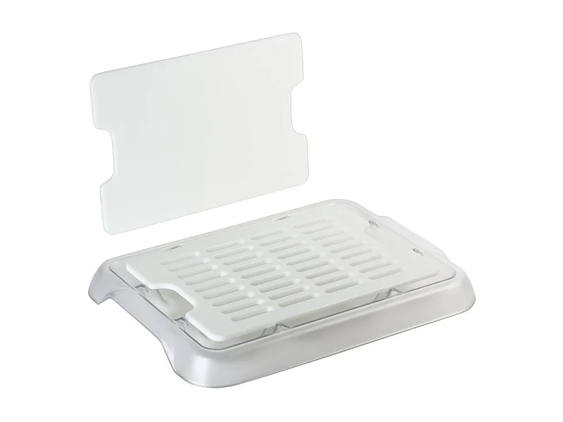 Lot 2 planches en polypropylène 30x20 cm avec plateau collecteur