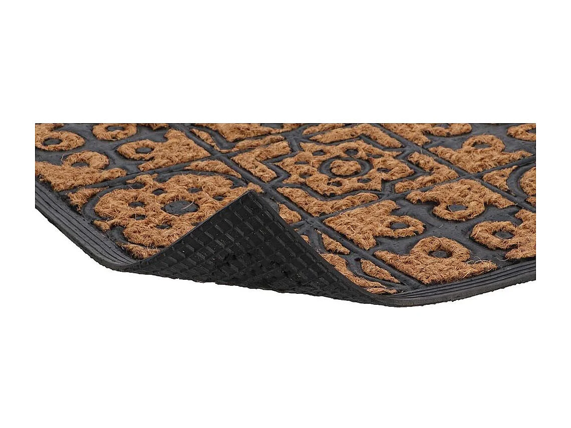 Paillasson en fibres de coco et caoutchouc avec motifs 75 x 45 cm Mosaique