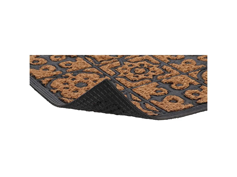 Paillasson en fibres de coco et caoutchouc avec motifs 75 x 45 cm Mosaique
