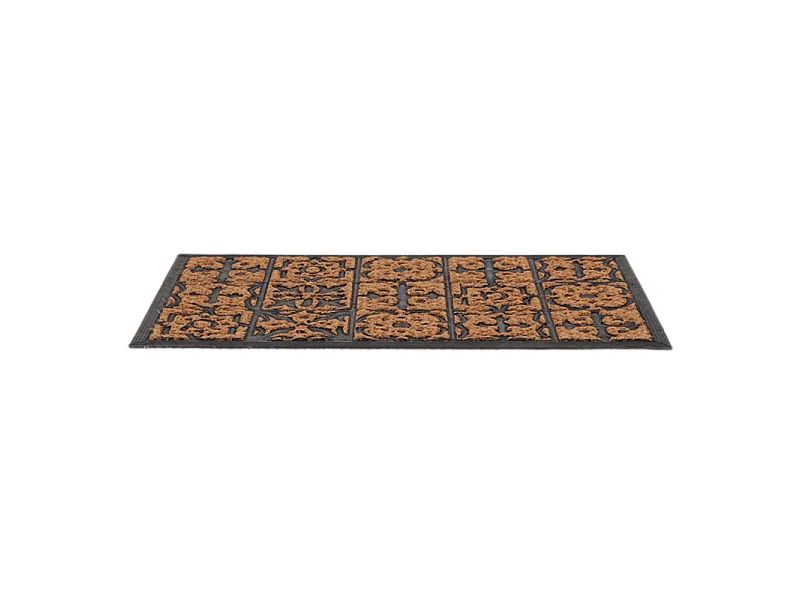 Paillasson en fibres de coco et caoutchouc avec motifs 75 x 45 cm Mosaique