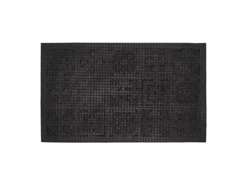 Paillasson en fibres de coco et caoutchouc avec motifs 75 x 45 cm Mosaique