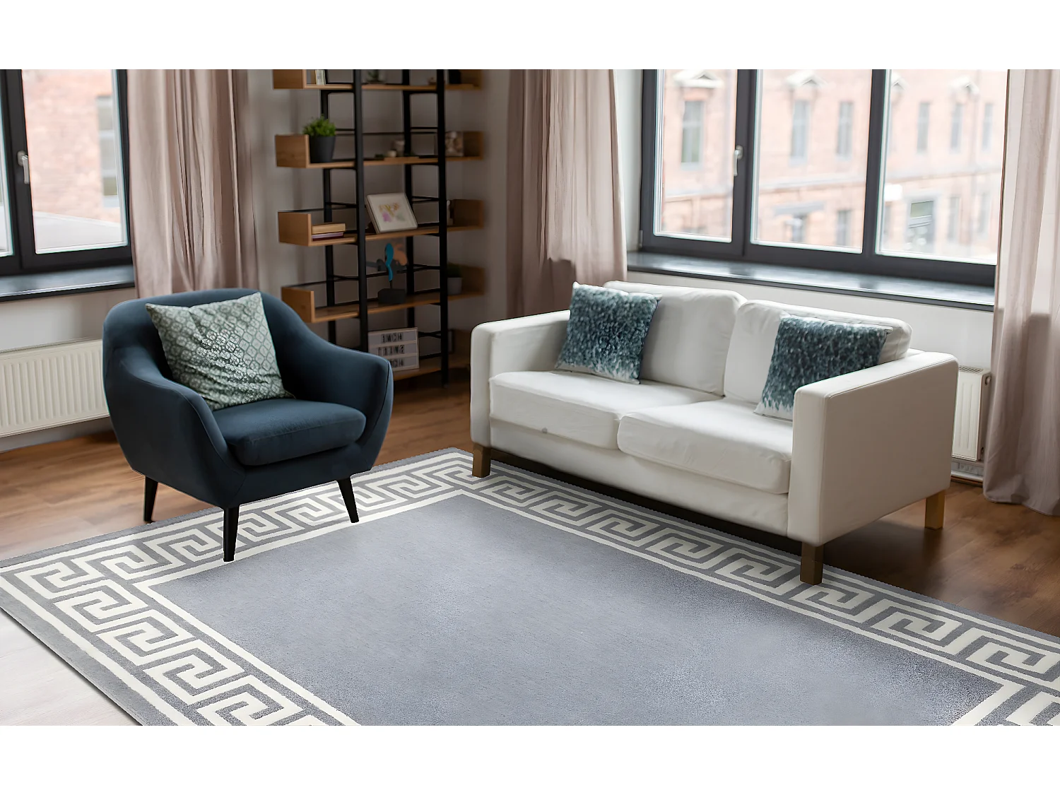 Tapijt BCF Morad GREK grieks - grijs 240x340 cm