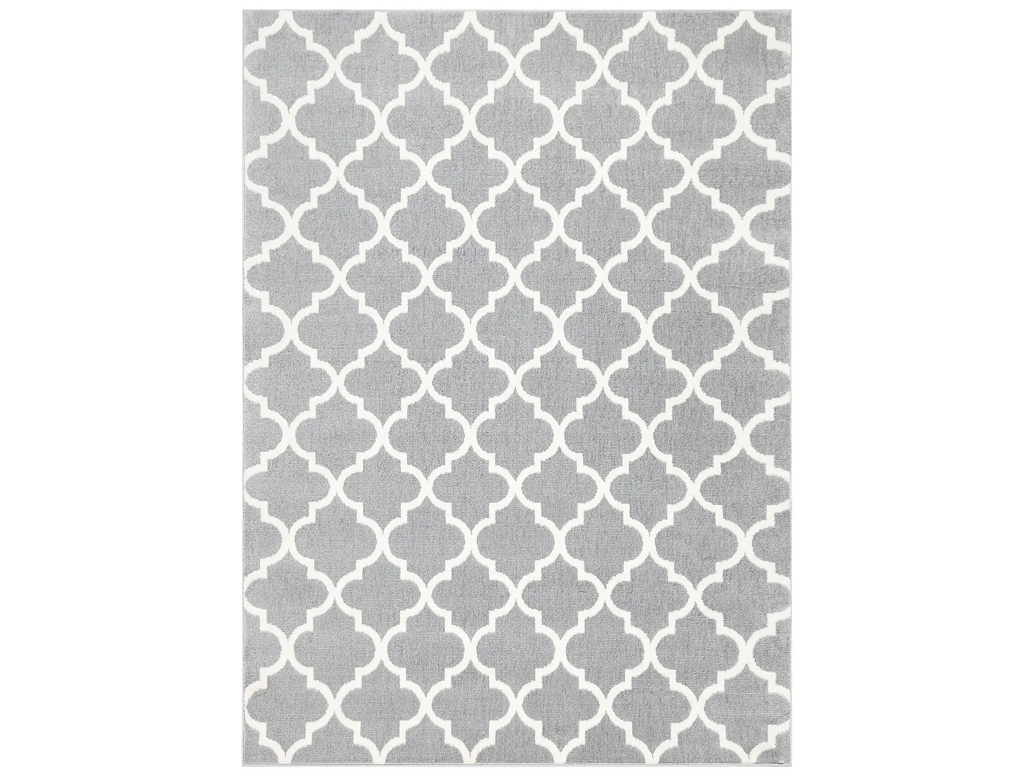 BCF Tapis Morad TRELIS Treillis marocain - gris clair 60x110 cm