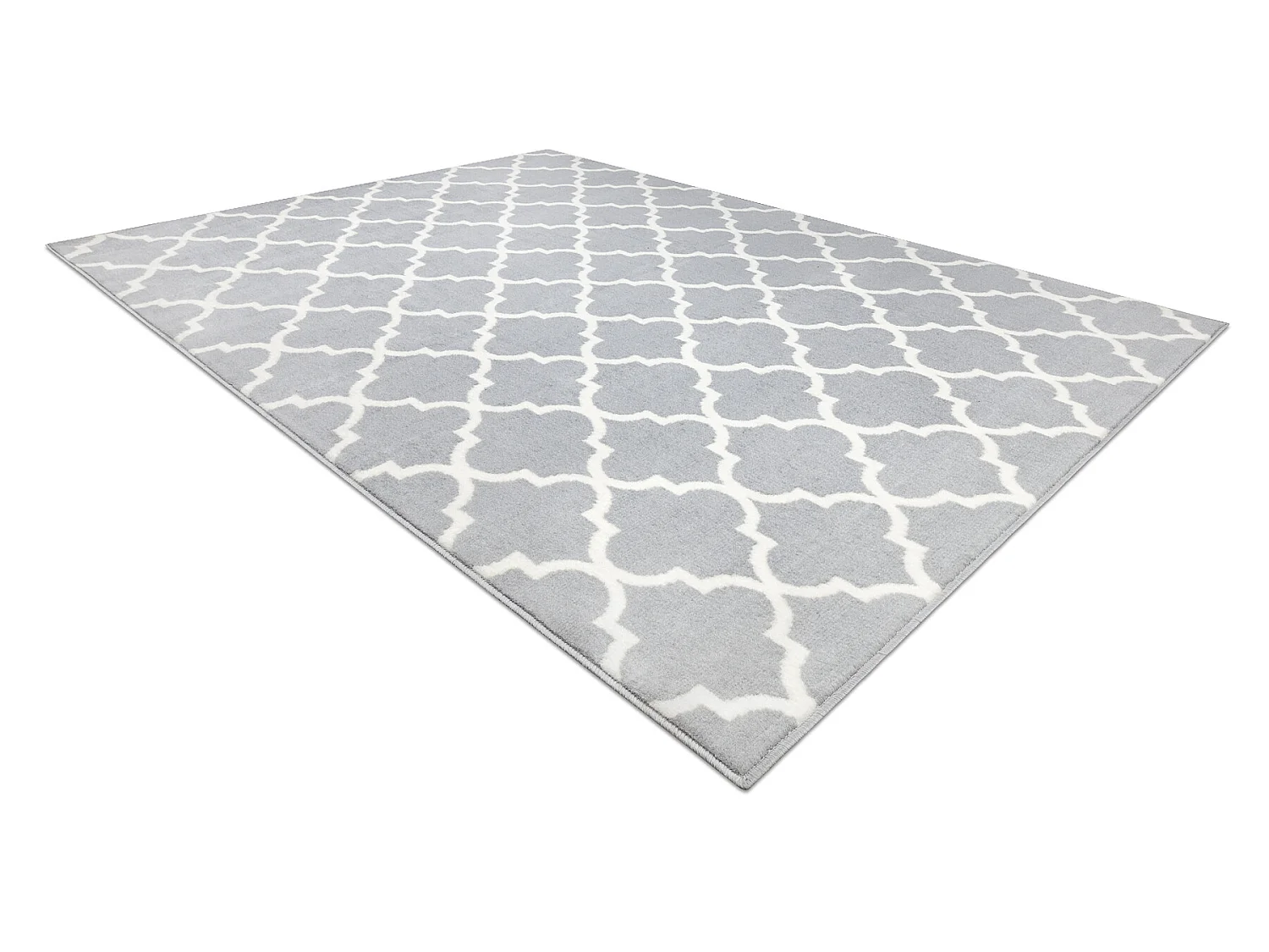 BCF Tapis Morad TRELIS Treillis marocain - gris clair 60x110 cm