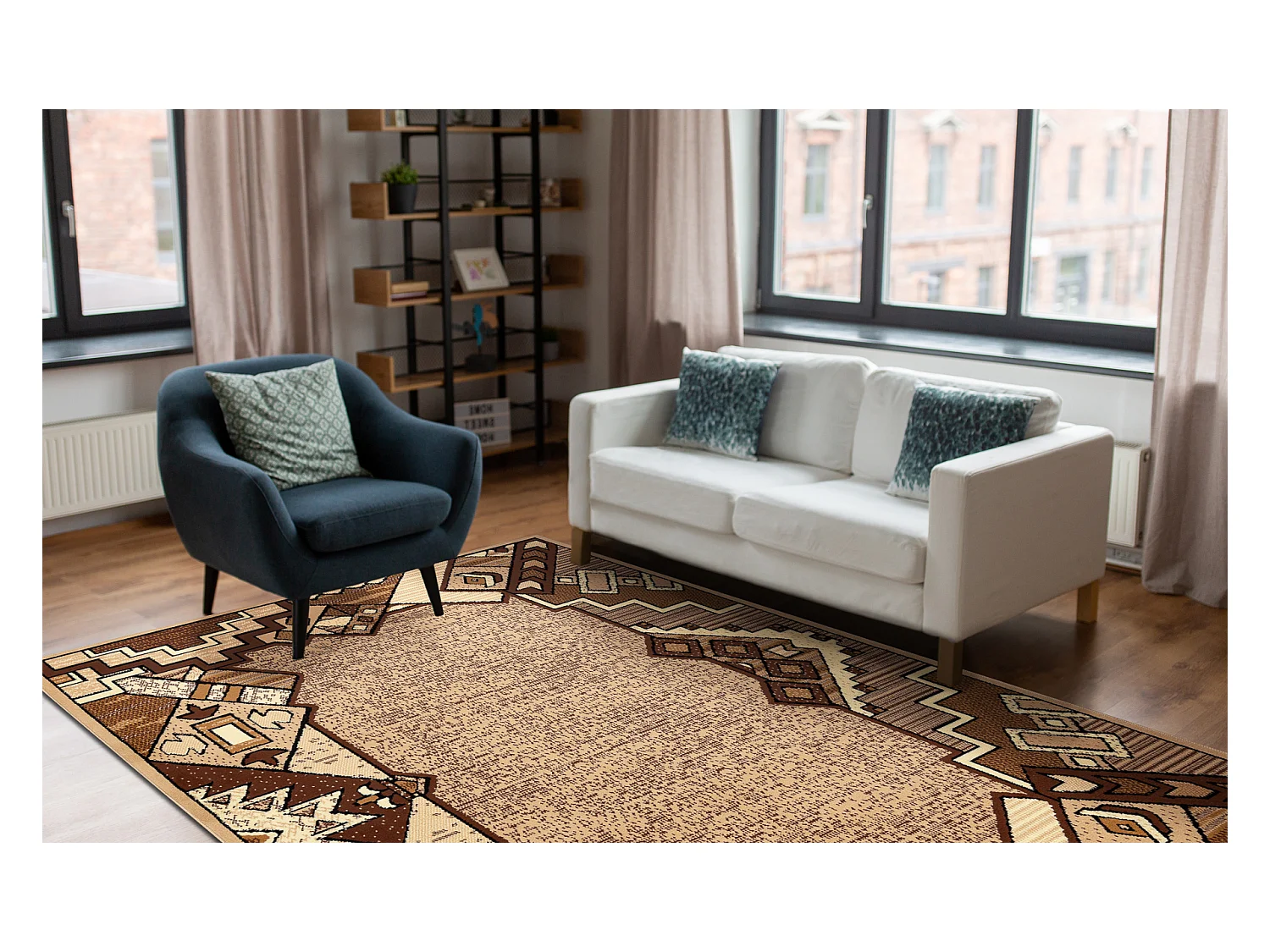 Tapijt BCF Morad BARYTON Klassiek - beige 80x150 cm