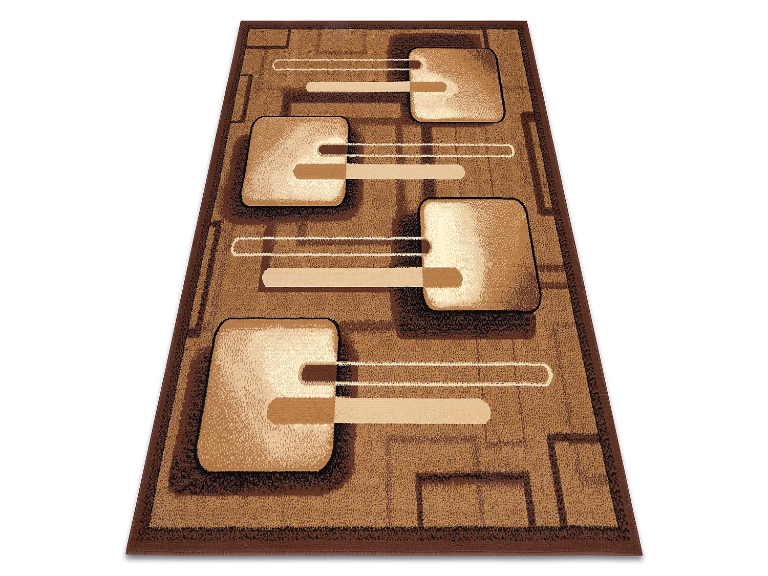 Tapijt BCF Morad MALINA Klassiek - bruin 60x110 cm