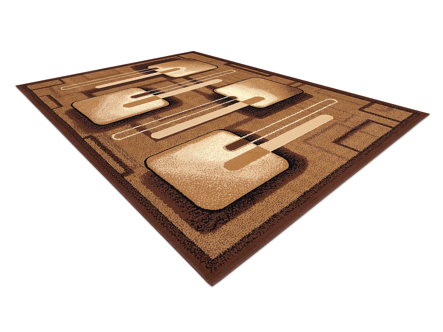 Tapijt BCF Morad MALINA Klassiek - bruin 60x110 cm