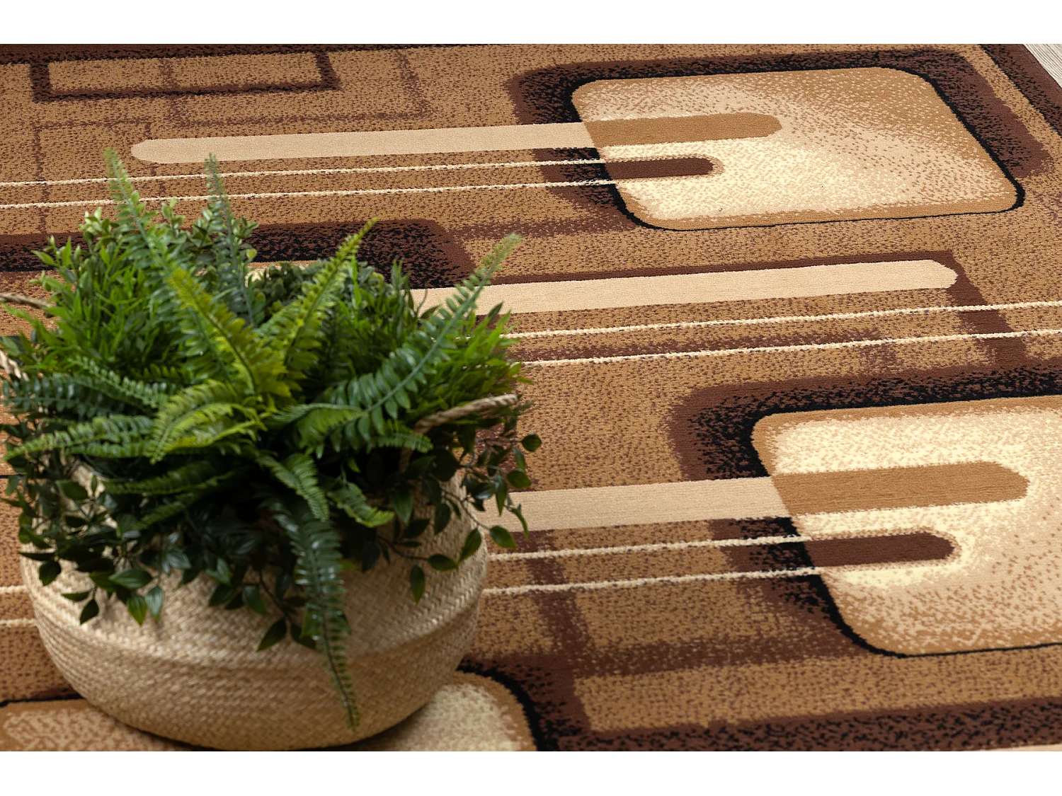 Tapijt BCF Morad MALINA Klassiek - bruin 60x110 cm