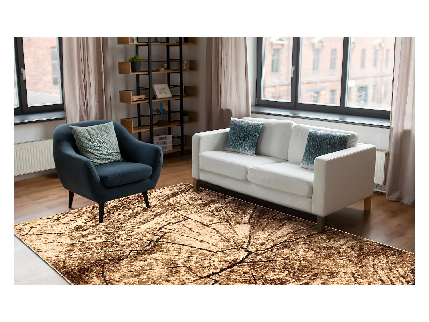 Tappeto BCF Morad PIEŃ Albero Legna - beige 240x340 cm