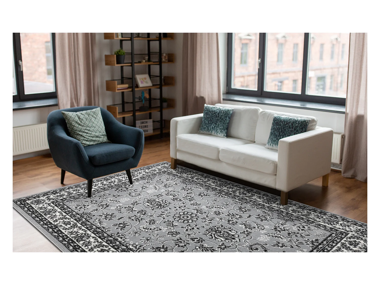 BCF Tapis Morad KLASYK classique - gris 60x110 cm