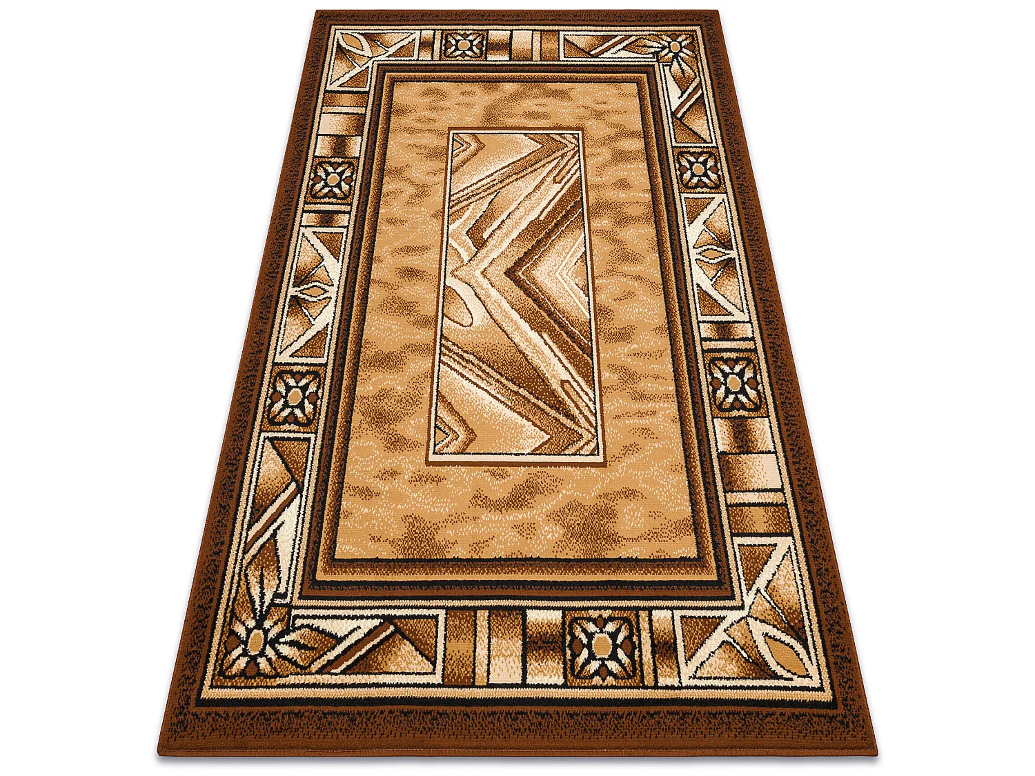 BCF Tapis Morad OPAL cadre, classique - vieil or 240x340 cm