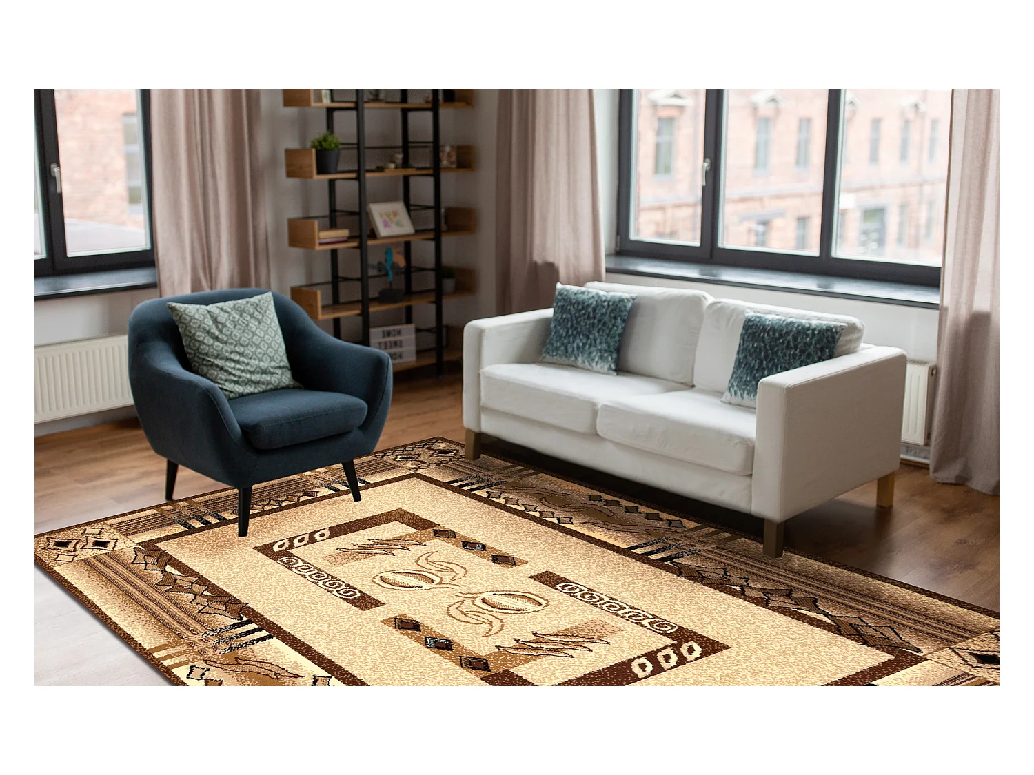 Tapijt BCF Morad JAŚ Klassiek - beige 120x170 cm