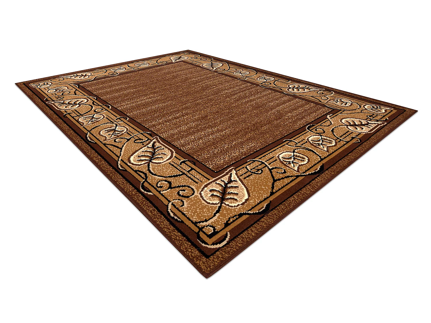 BCF Rug Morad FELIKS cadre, feuilles classique - marron 240x340 cm