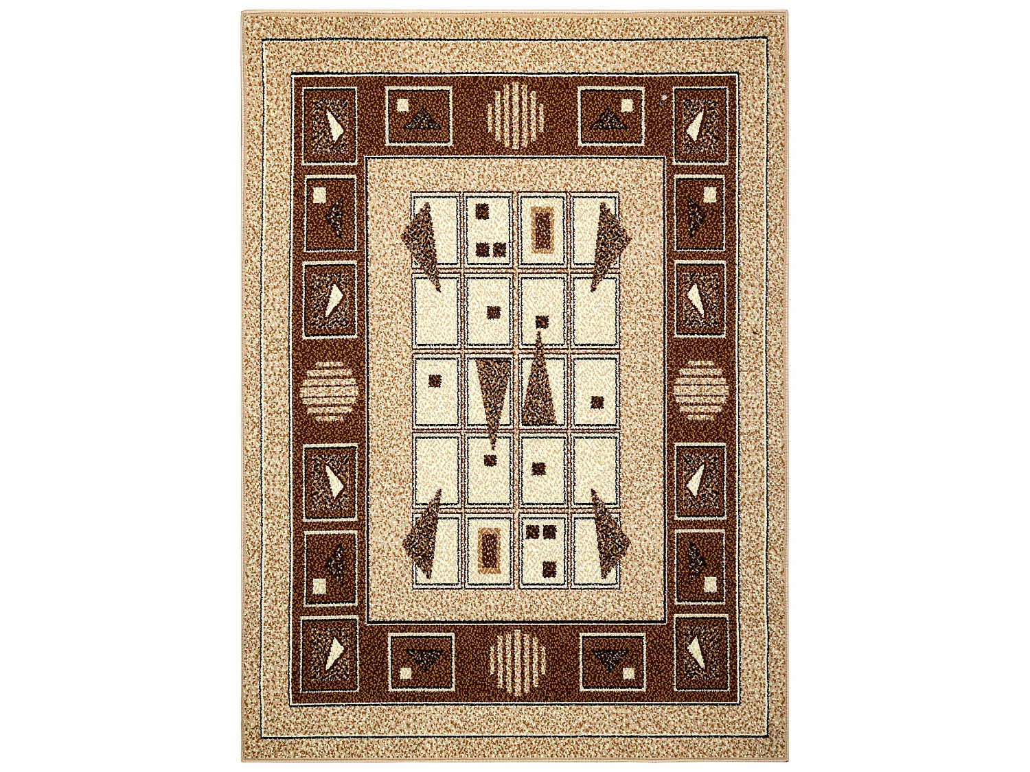 Tapijt BCF Morad DZETA geometrisch, Klassiek - beige 140x200 cm