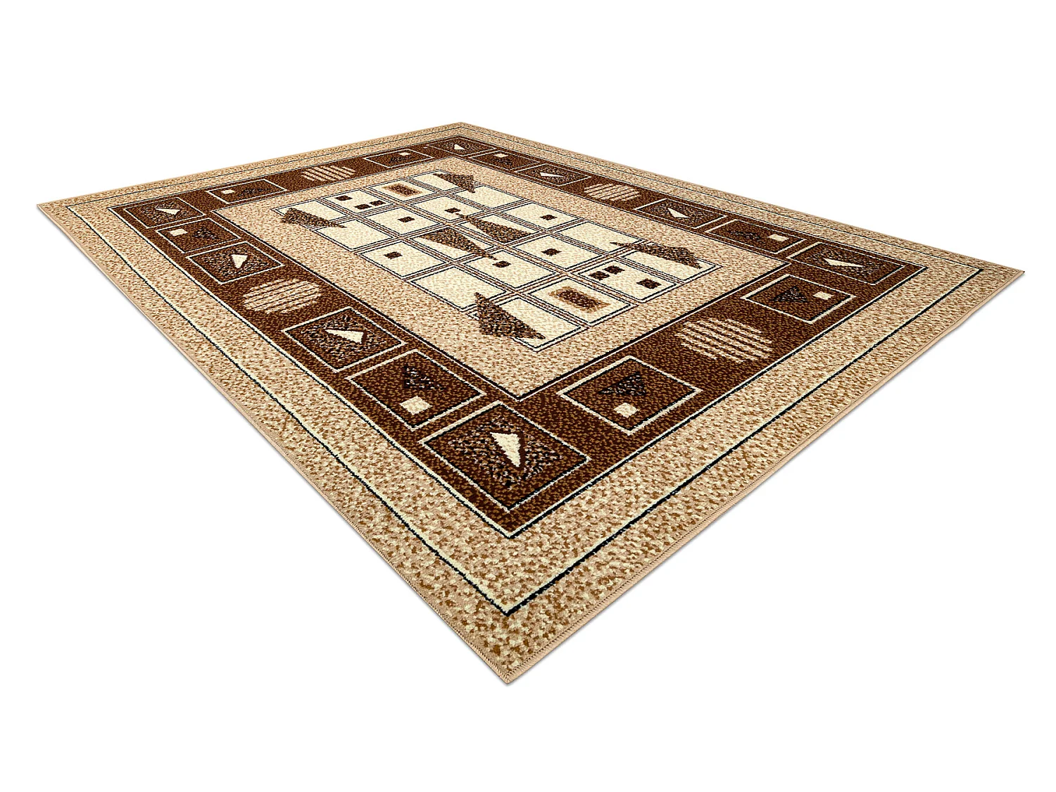 Tapijt BCF Morad DZETA geometrisch, Klassiek - beige 140x200 cm