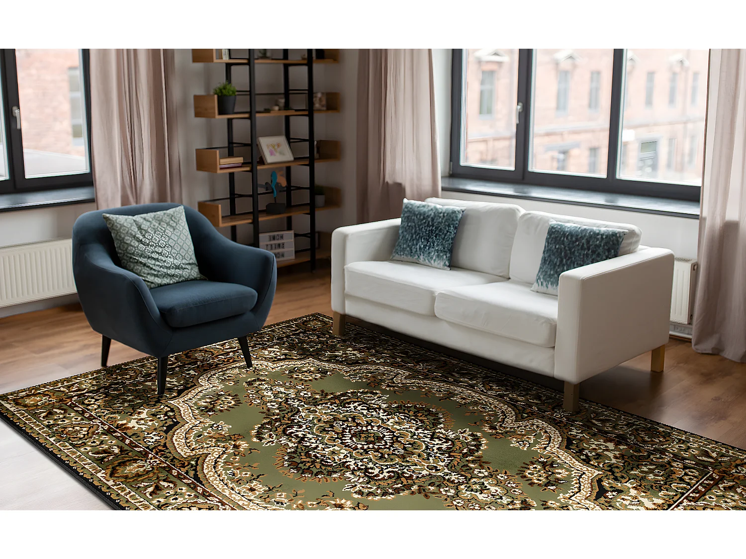 BCF Rug Morad WIOSNA Ornement classique - vert 80x150 cm