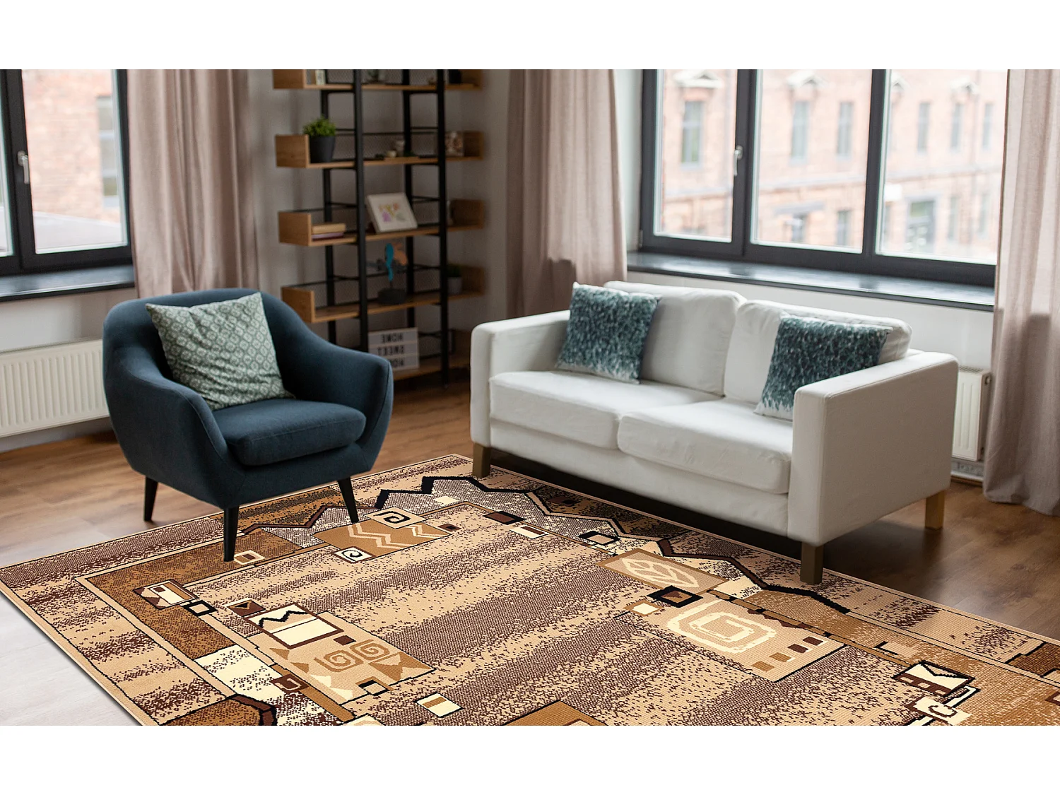 Tapijt BCF Morad SZLACZEK pad, Klassiek - beige 60x110 cm