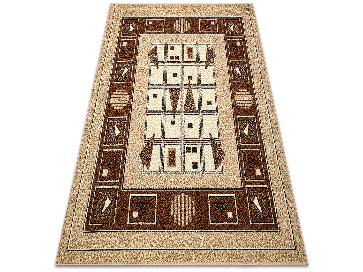 Tapijt BCF Morad DZETA geometrisch, Klassiek - beige 240x340 cm