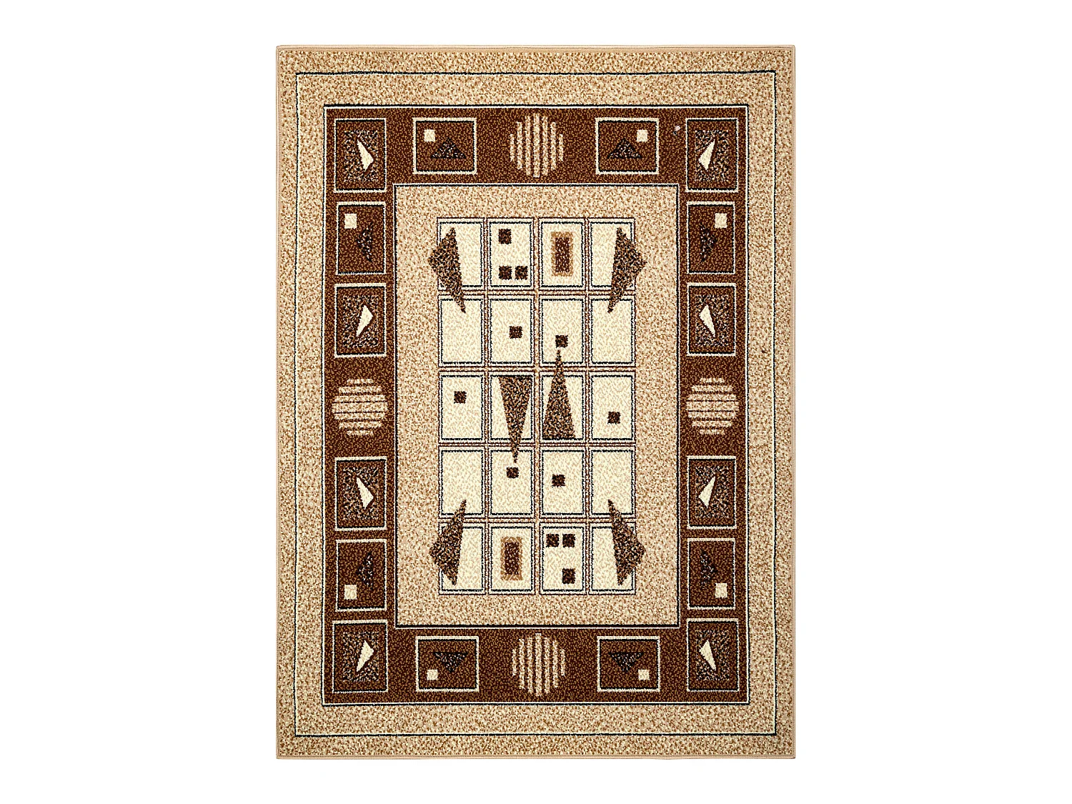 BCF Tapis Morad DZETA géométrique, classique - beige 120x170 cm