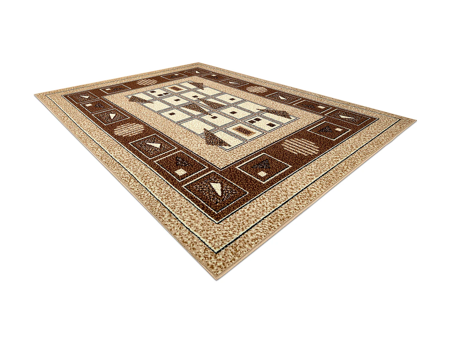BCF Tapis Morad DZETA géométrique, classique - beige 120x170 cm