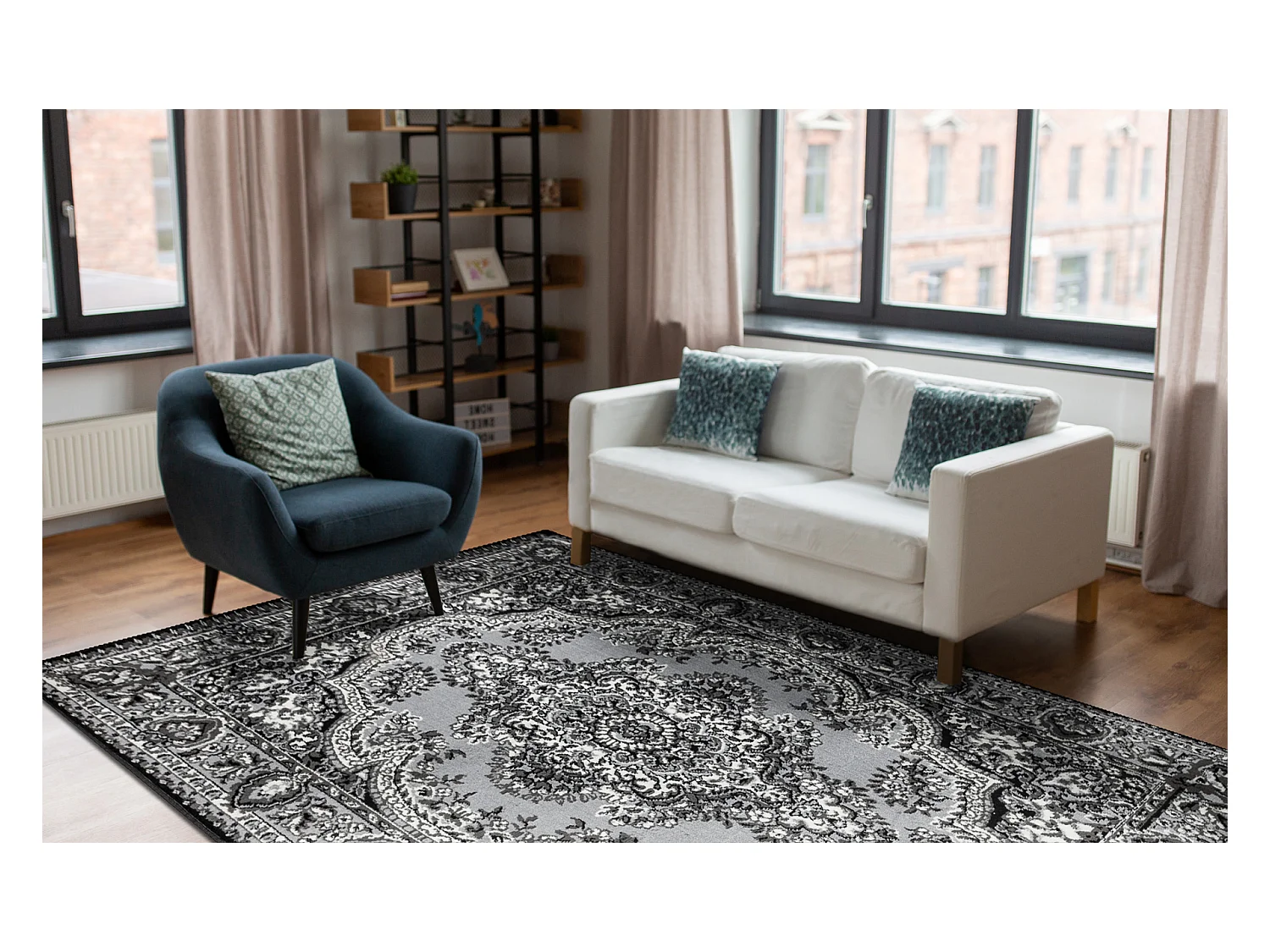BCF Rug Morad WIOSNA Ornement classique - gris 120x170 cm