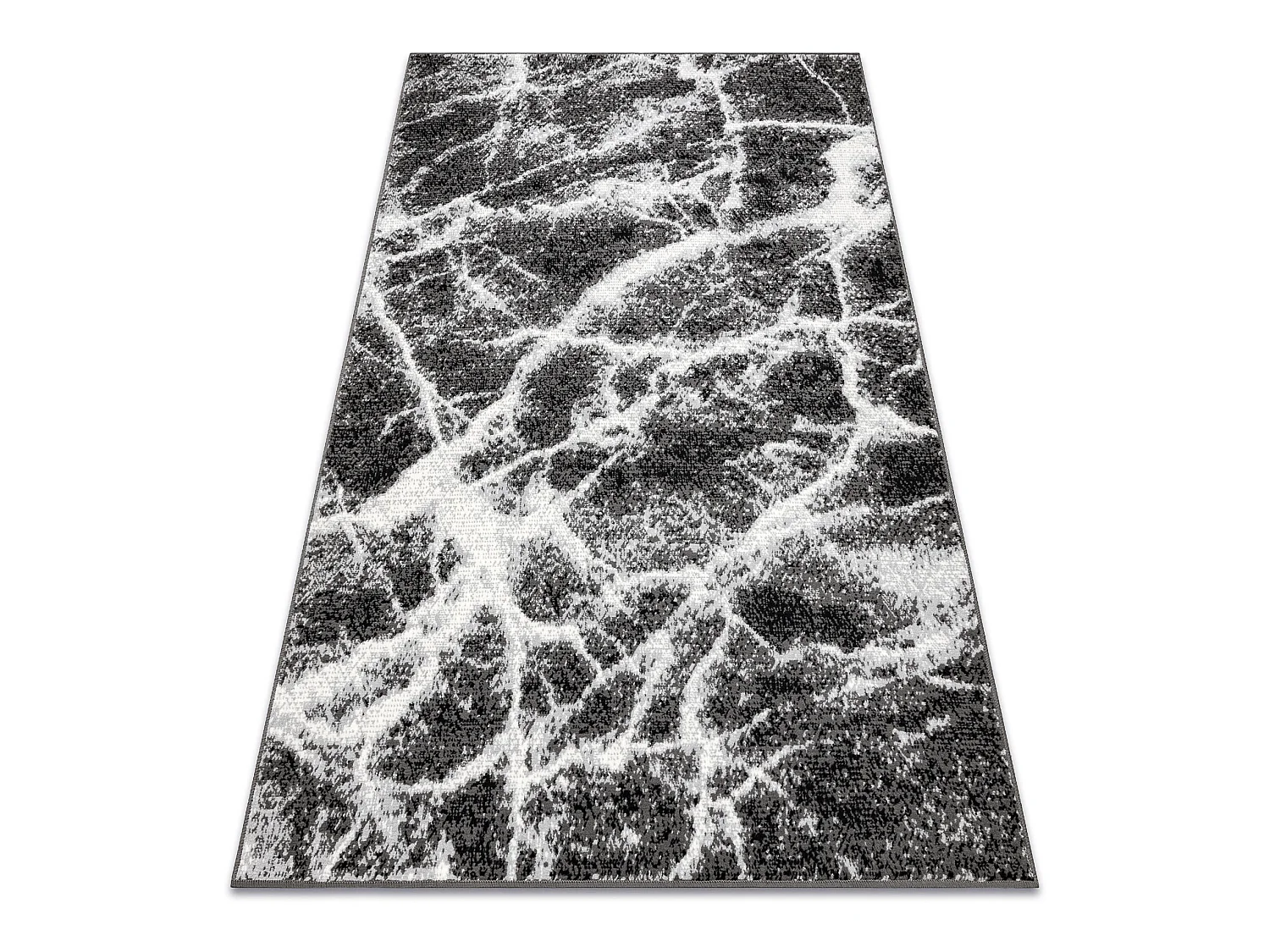 BCF Rug Morad MARMUR marbre - anthracite / noir 140x200 cm