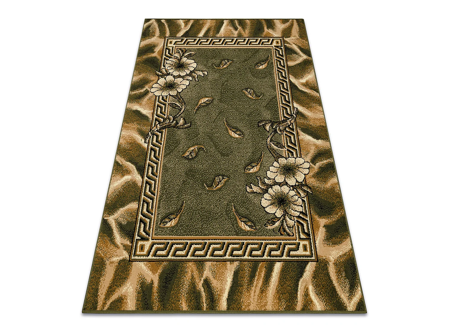 BCF Rug Morad TRIO fleurs, feuilles classique - vert 120x170 cm