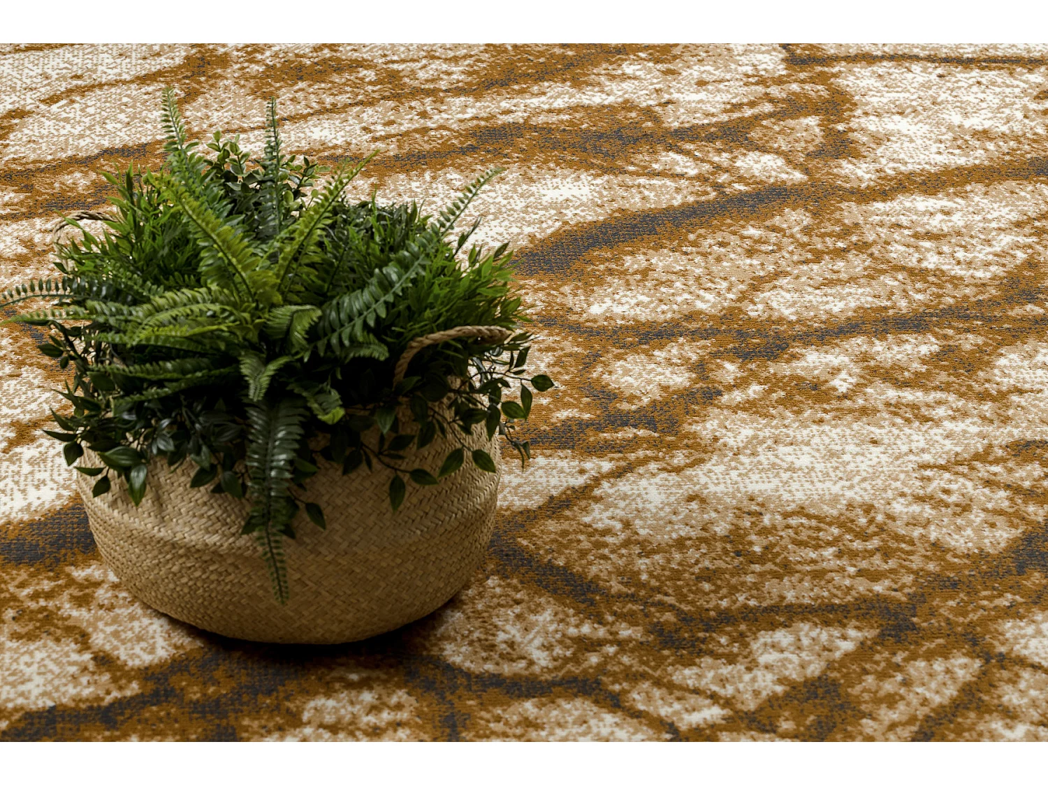 Tapijt BCF Morad MARMUR marmer - beige / grijs goud 140x200 cm