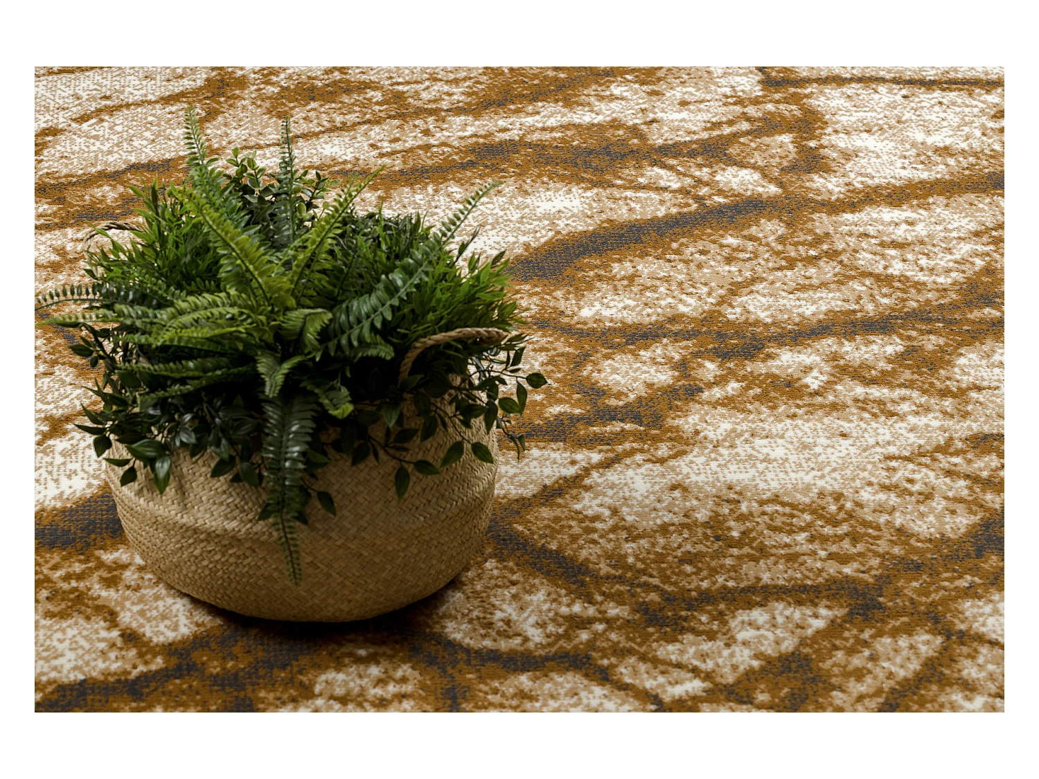 BCF Rug Morad MARMUR marbre - beige / or gris 140x200 cm