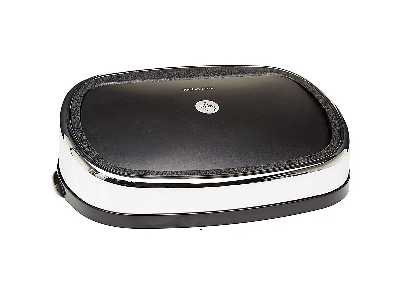 Couvercle de poubelle push CITY Noir Plastique 40cm