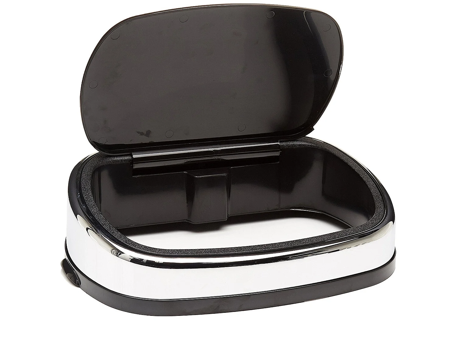 Couvercle de poubelle push CITY Noir Plastique 40cm