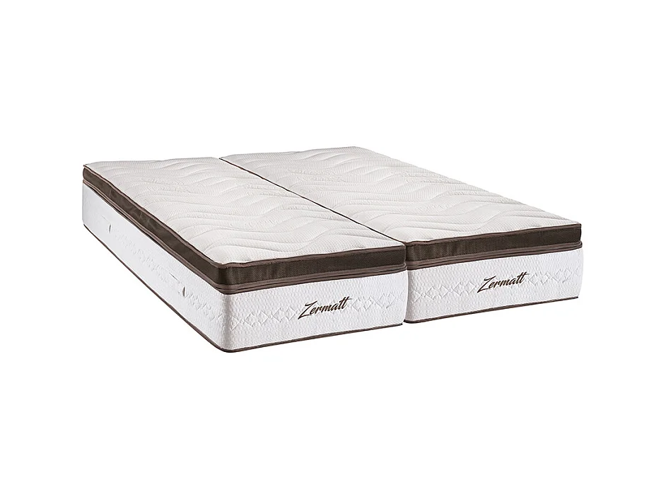 BELLECOUR LITERIE | Matelas ZERMATT Jumelle 2x100x190 cm | Mousse avec mémoire de forme
