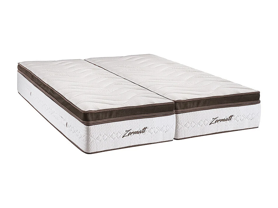 BELLECOUR LITERIE | Matelas ZERMATT Jumelle 2x100x190 cm | Mousse avec mémoire de forme
