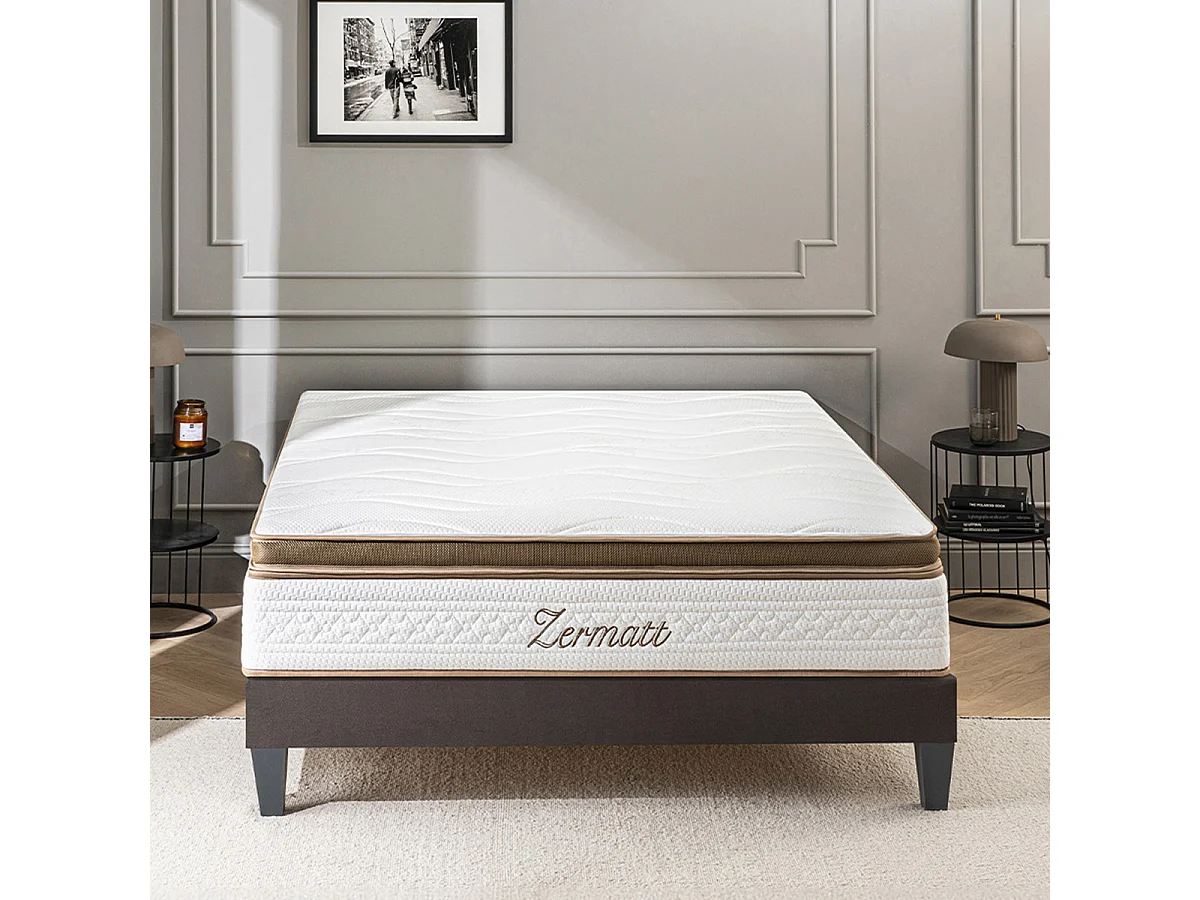 Matelas Mousse Zermatt Jumelle 2x100x190 cm Accueil Mémoire de forme