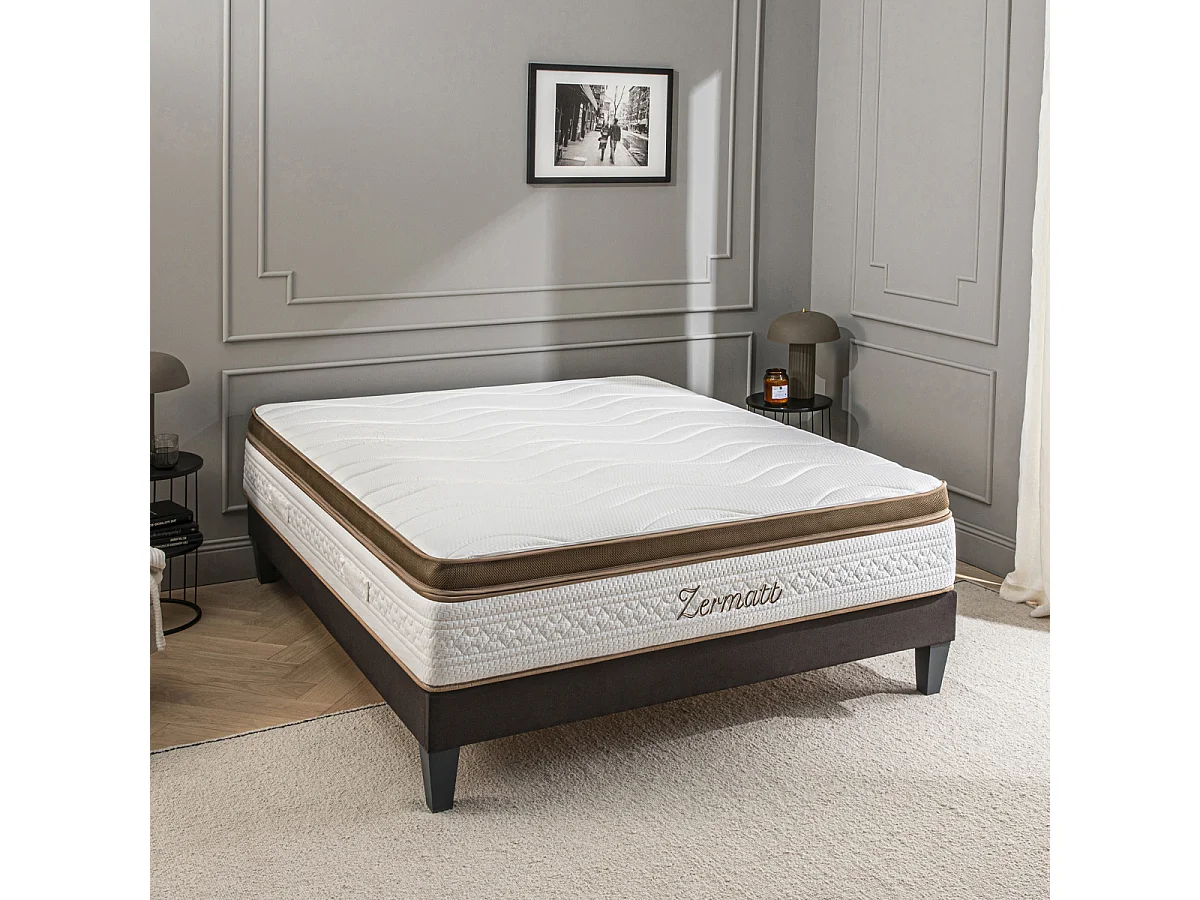 Matelas Mousse Zermatt Jumelle 2x100x190 cm Accueil Mémoire de forme