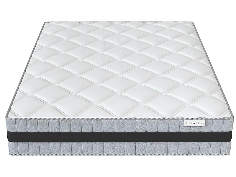 Matelas mémoire de forme 160x200 Memo Luxe Hbedding - Mousse ergonomique haute densité et Visco-élastique