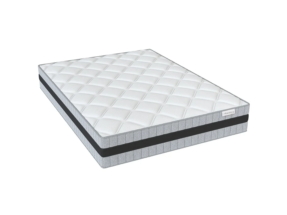 Matelas mémoire de forme 160x200 Memo Luxe Hbedding - Mousse ergonomique haute densité et Visco-élastique