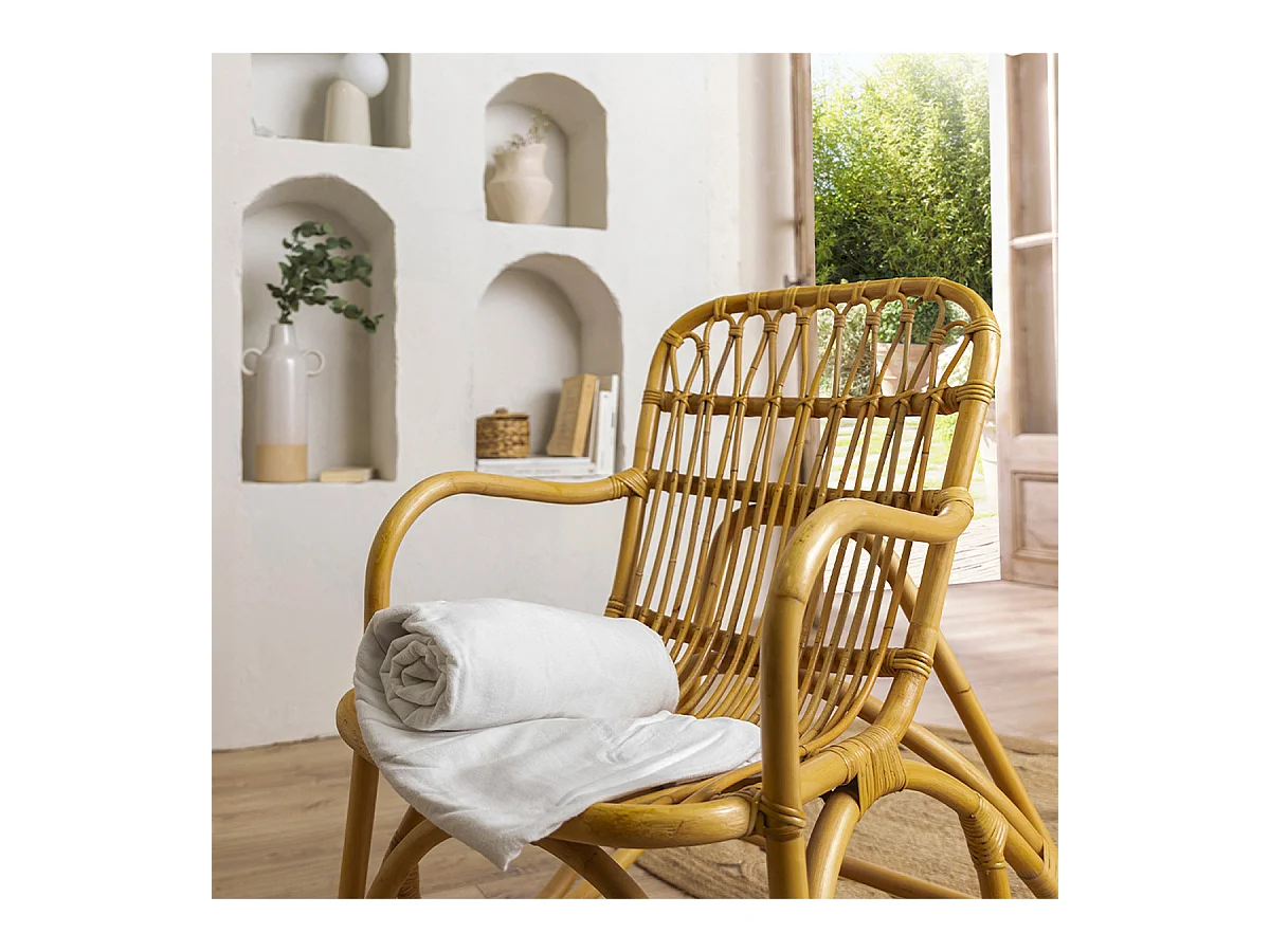 OLYMPE LITERIE | Protège matelas absorbant SONGE 180x200 cm | Coton gratté