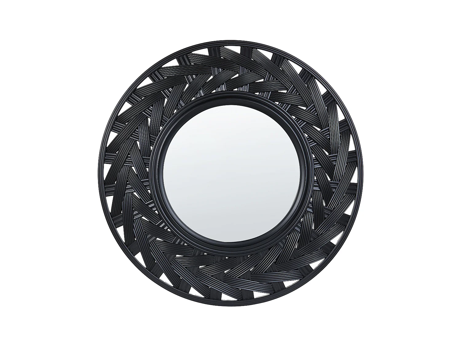 Miroir TIERGA 60 cm 60 cm Noir