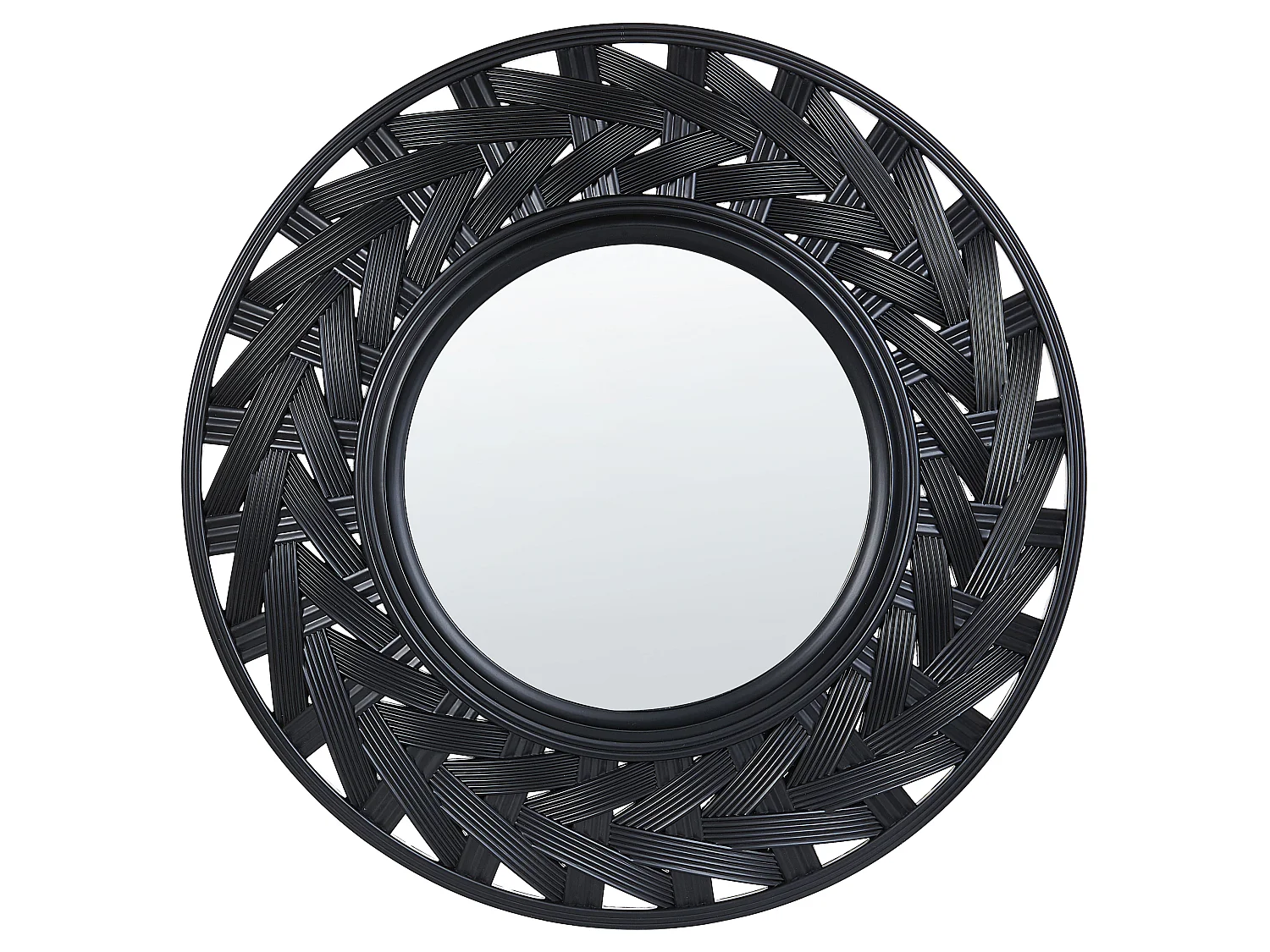 Miroir TIERGA 60 cm 60 cm Noir
