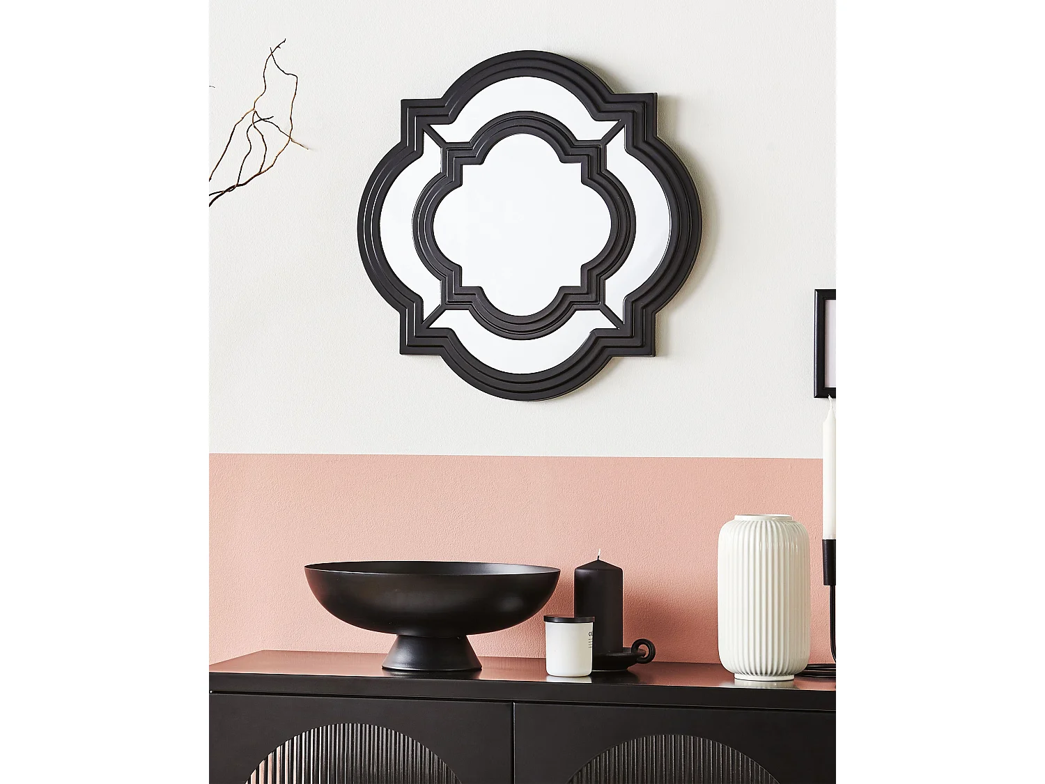 Espejo COBETA 51 cm 51 cm Negro