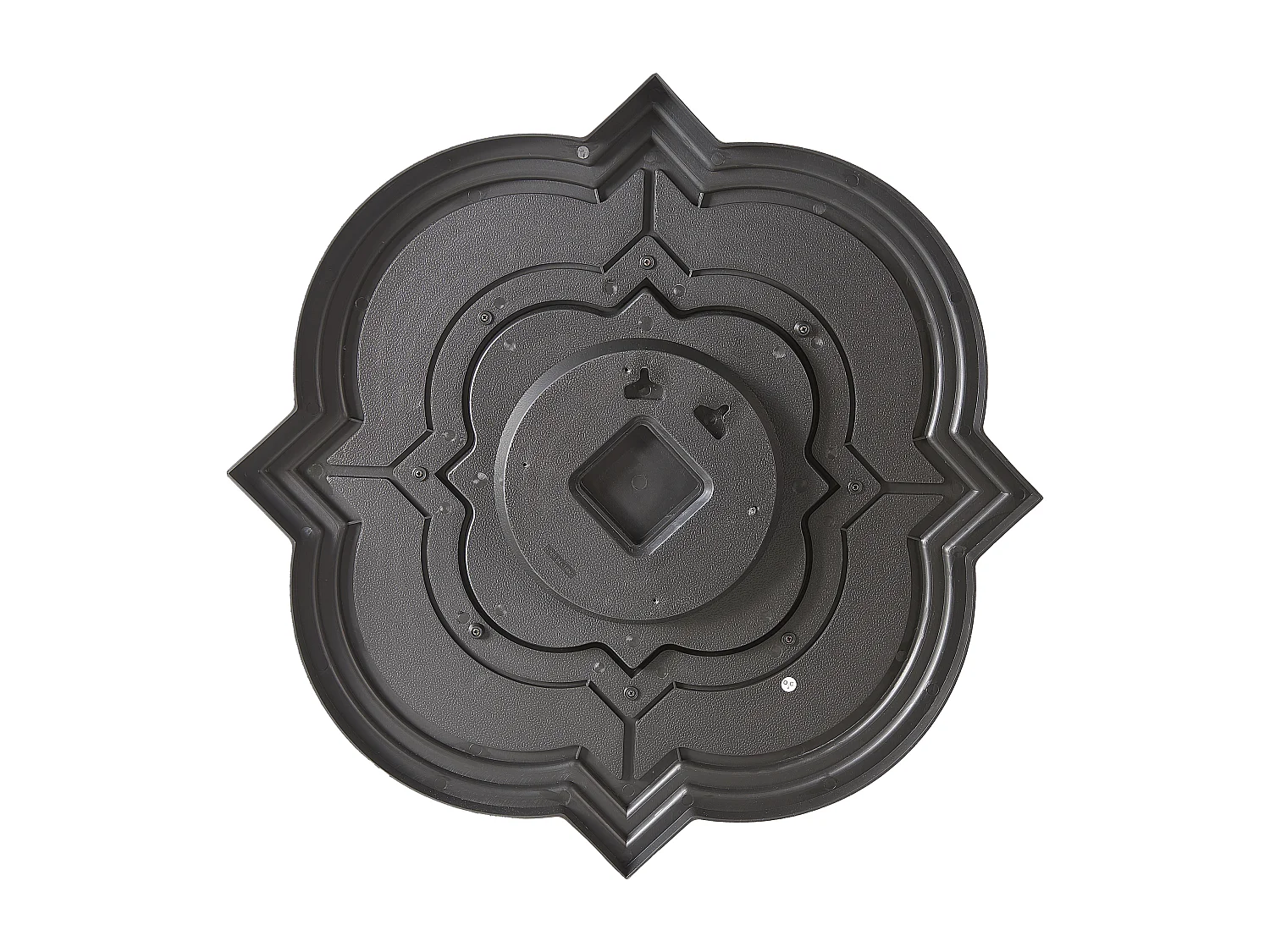 Wandspiegel COBETA 51 cm 51 cm Zwart